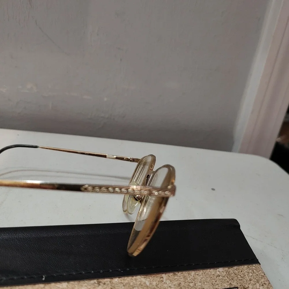 Mirari Italy Vintage Gold Metal Eyeglasses 55-19 Oval 90s‎ Luxury Optical Frame